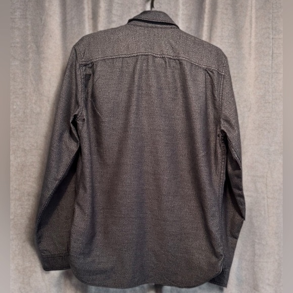 GAP Men’s Long Sleeve 1969 Japsol Solid Black Button Down Cotton Shirt Size M - Picture 3 of 7